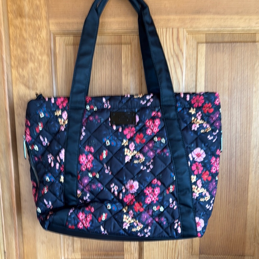 Floral Quilted Tote Bag